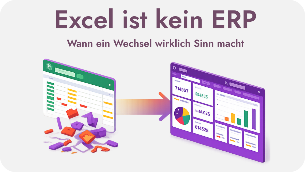 Excel vs. ERP Dashboard – Odoo ERP Einführung für KMU in Österreich